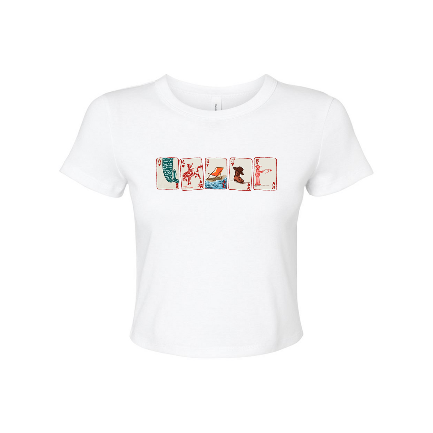 PLAYING CARDS BABY TEE