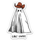 Cowboy Ghost Sticker