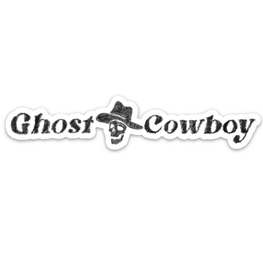 Ghost Cowboy Logo Sticker